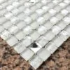 Gạch mosaic thuỷ tinh trắng
