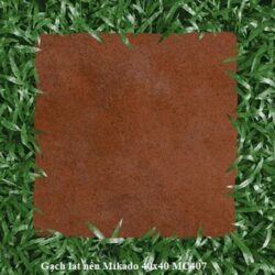 Gạch cỏ mikado tâm nâu trang trí