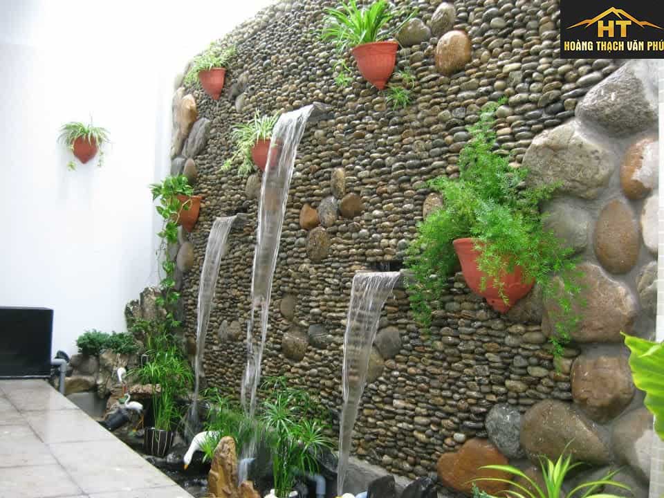 Ý tưởng thiết kế tiểu cảnh thác nước trên tường