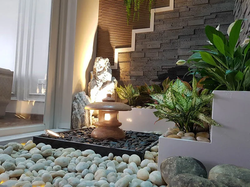 Tiểu cảnh đá cuội - Nét đặc sắc trong lĩnh vực thiết kế tiểu cảnh