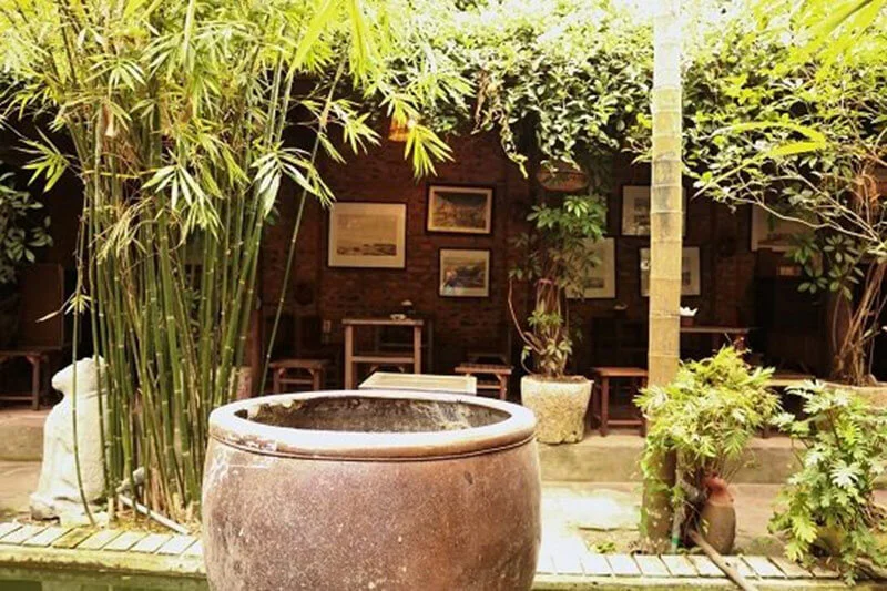 Chum nước là hình ảnh thường thấy khi bắt gặp tiểu cảnh làng quê